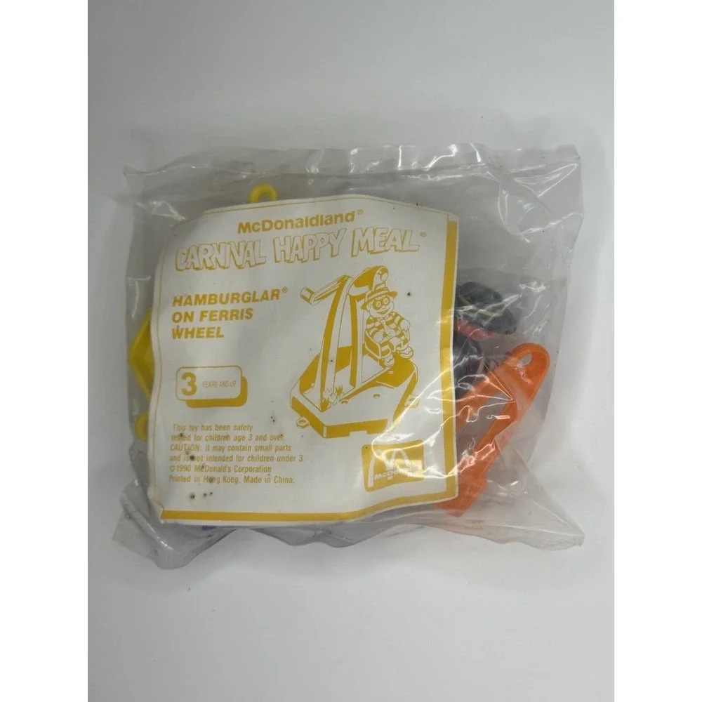 McDonald's McDonaldland Carnival Happy Meal 1990 Hamburglar On Ferris Wheel Toy